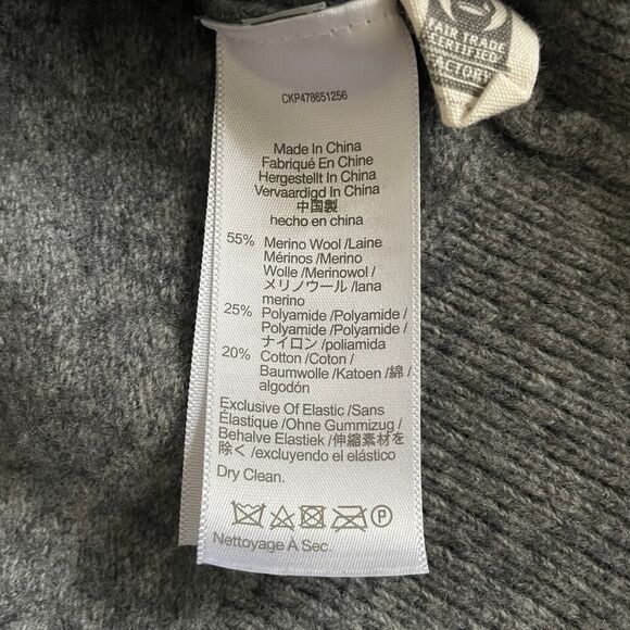 Madewell Merino Wool Blend Grey V-Neck Cardigan - Size: XXS - Picture 4 of 4
